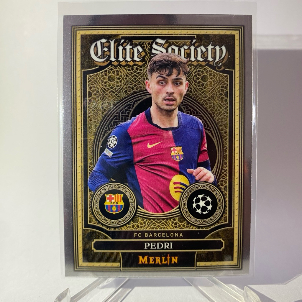การ์ดนักฟุตบอล PEDRI , BARCELONA, ELITE SOCIETY, TOPPS MERLIN 2025