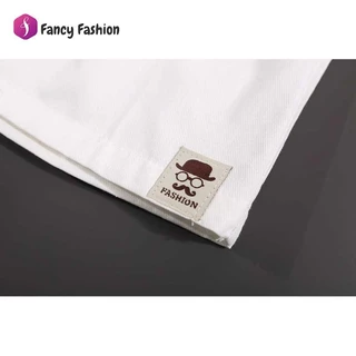 Fancy Fashion กางเกงขาสั้นผู้ชายฤดูร้อน มีกระเป๋าหลังและเอวยางยืด ผลิตจากผ้าฝ้าย สวมใส่สบาย