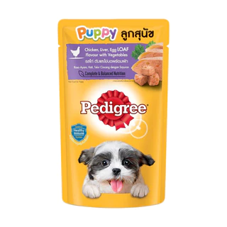 (โหล12ซอง) Pedigree Pouch อาหารสุนัข แบบซองชนิดเปียก ขนาด130G