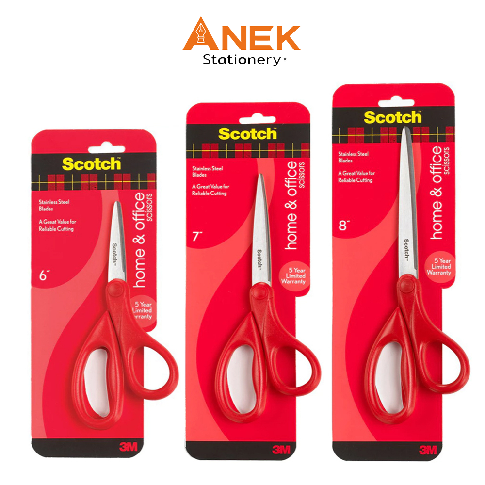 กรรไกร 3M Scotch 6 นิ้ว / 7 นิ้ว / 8 นิ้ว รุ่น Home And Office Scissors