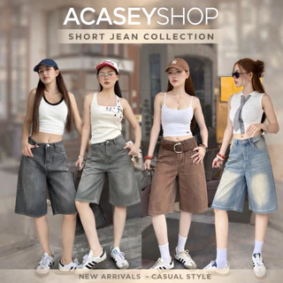 Acasey กางเกงยีนส์ผู้หญิง ขาสั้น 5ส่วน ผ้าไม่ยืด เนื้อผ้าดีใส่สบาย HipJeans ไซส์ S - 3XLขาสั้น 5ส่วน