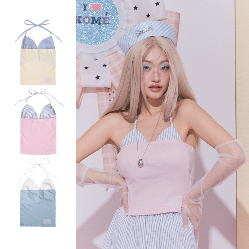 kome.offi เสื้อเกาะอกบิกินี่ รุ่น sora top