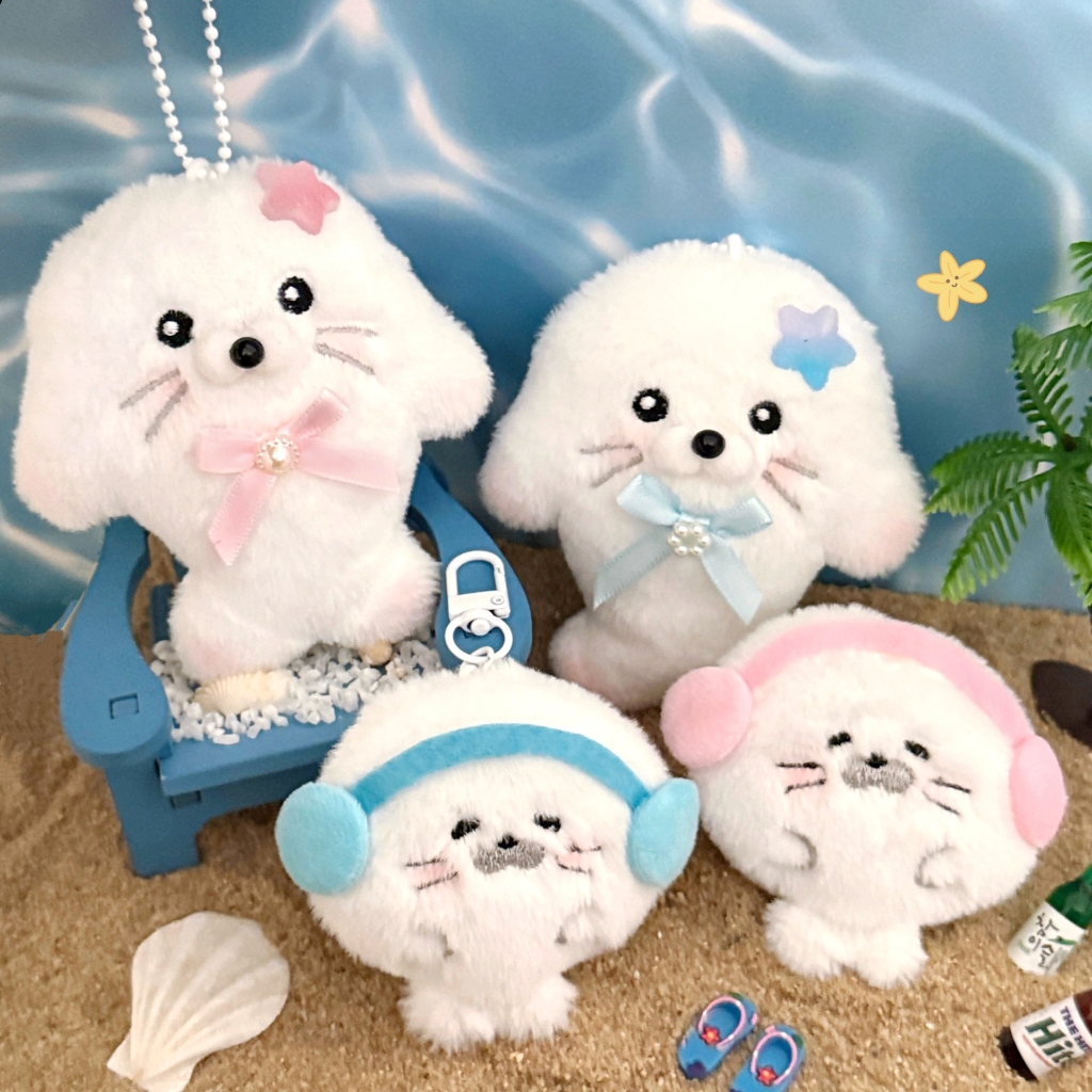 พร้อมส่ง🧸 WA18(01-04) พวงกุญแจห้อยกระเป๋า ตุ๊กตา ครอบครัว แมวน้ำ อุ๋งอุ๋ง ของขวัญน่ารัก พร้อมแพ็คเกจ