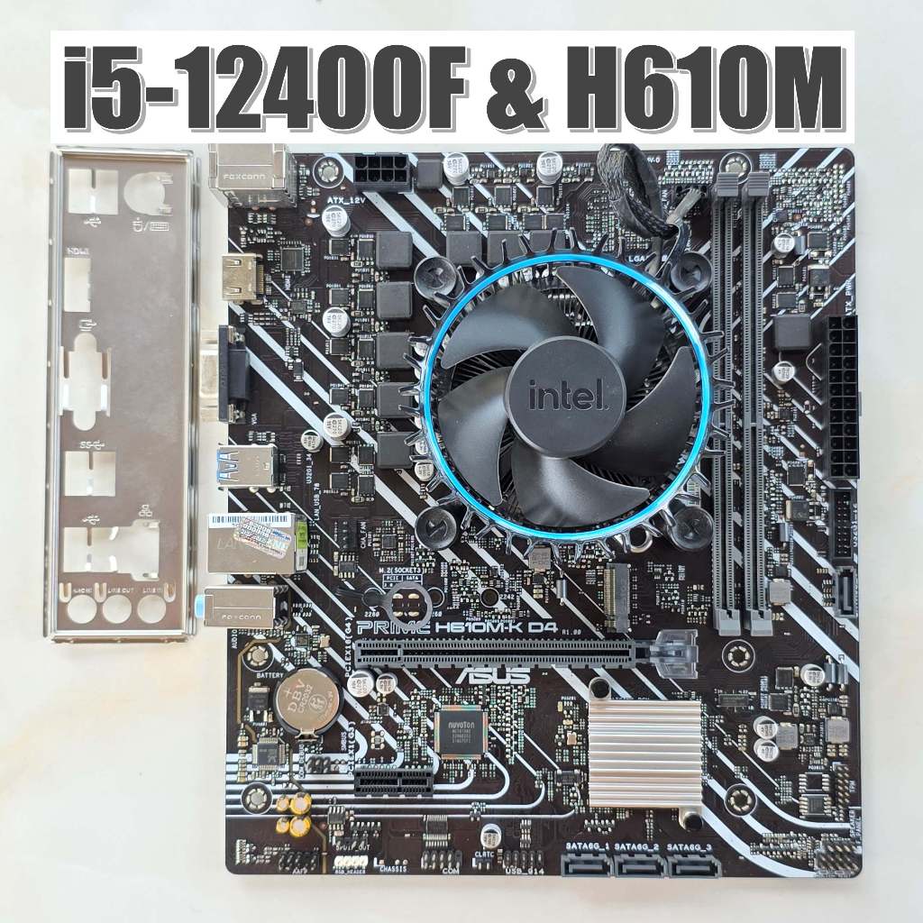 🎉cpu mb: i5-12400f | Asus Prime H610M K D4 (เจน12)🙏 ซีพียูและเมนบอร์ดคอมมือสอง