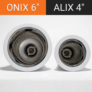 Lamptan โคมฝังฝ้า รุ่น Alix & Onix 4นิ้ว 6นิ้ว ขั้ว E27 ไม่รวมหลอด กลมสีขาว Downlight แท้จากแลมตัน
