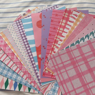 กระดาษโน้ตน่ารัก สีสันสดใส มินิมอล 20 แผ่น ขนาด A5 DIY แต่งไดอารี่ แต่ง journal kawaii พร้อมส่งจากไทย