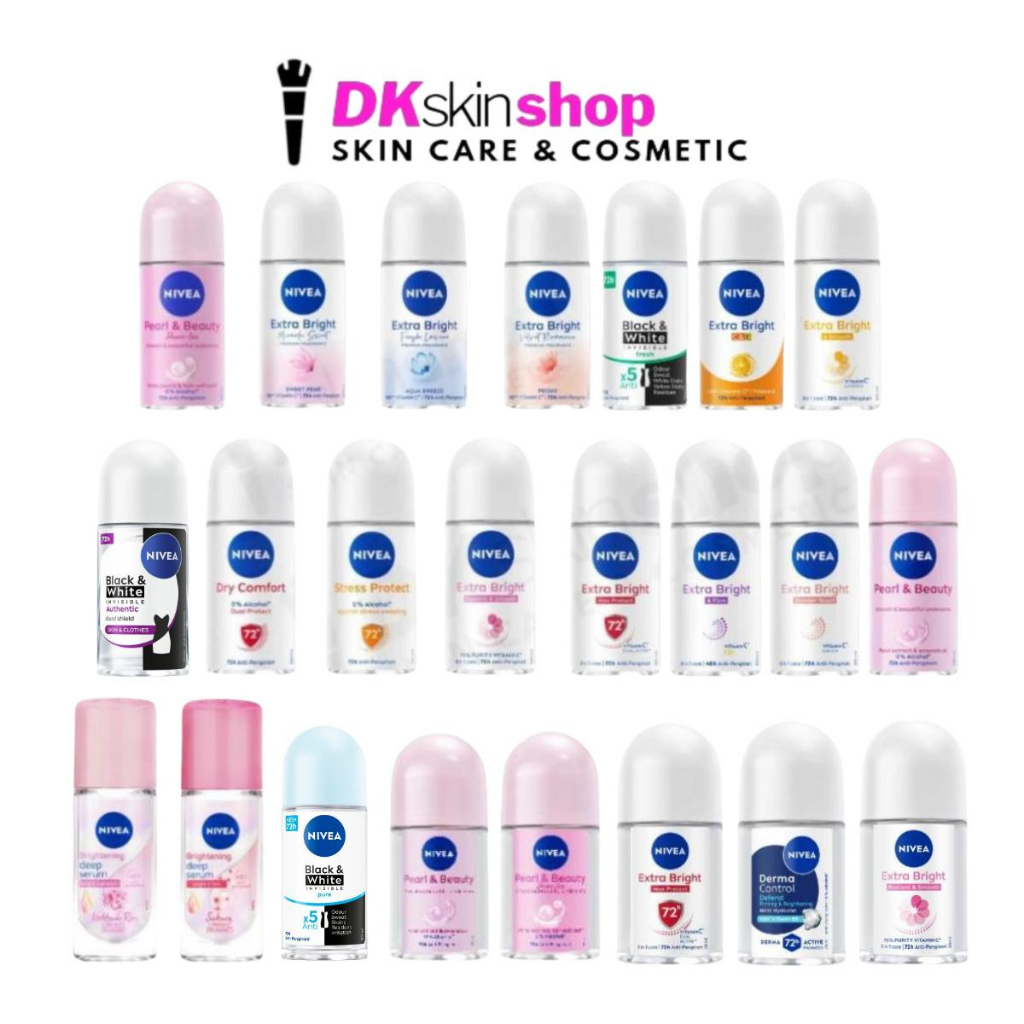 นีเวีย โรลออนระงับกลิ่นกายสำหรับผู้หญิง Nivea Roll-on (มีให้เลือก 3 ขนาด)