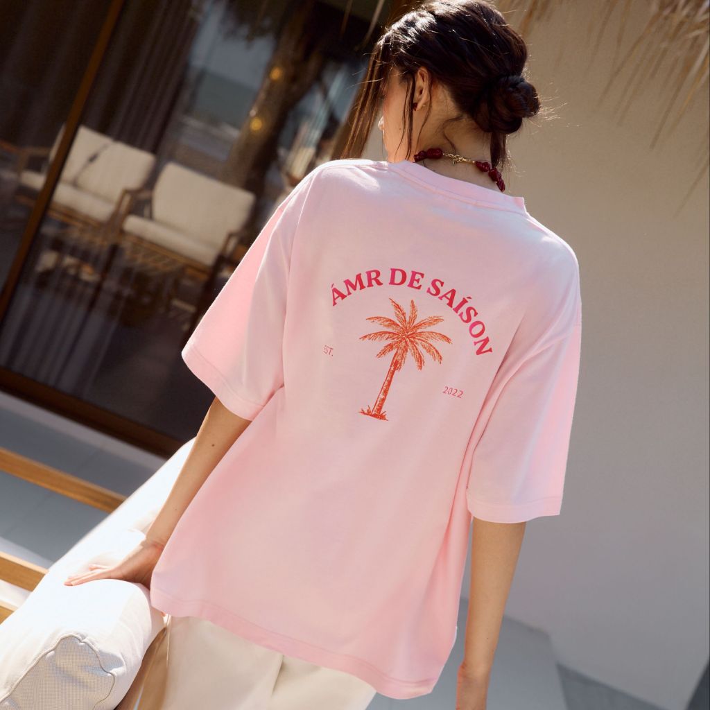 AMR DE SAISON ( AIMER ) - Palm Tree Oversized T-Shirt