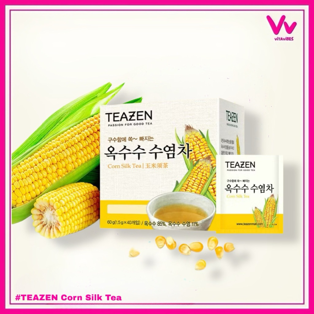TEAZEN Corn Silk Tea [1กล่อง40ซอง]