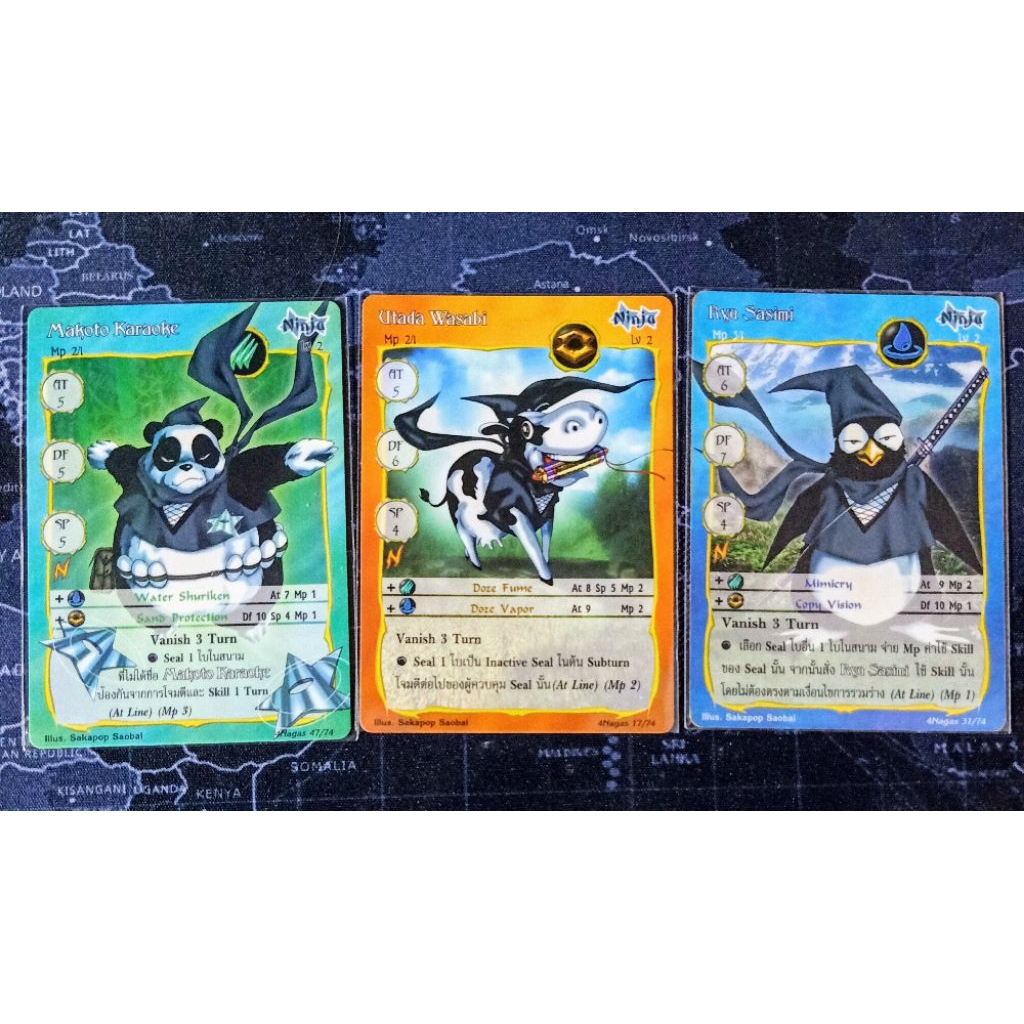 set ninja 4Nagas การ์ด summoner master