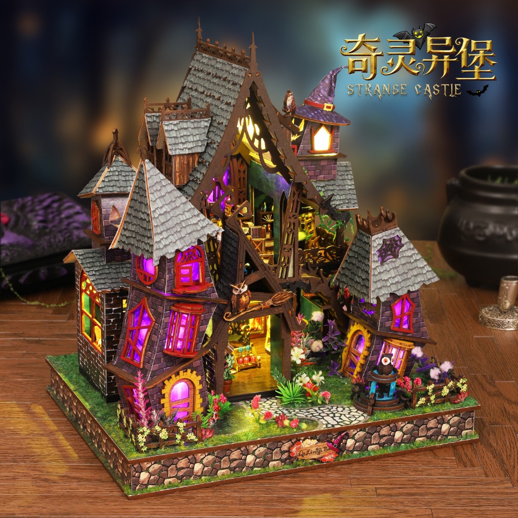 ส่งด่วนกทม. บ้านตุ๊กตา DIY ประกอบเอง Strange Castle รูปที่ 2