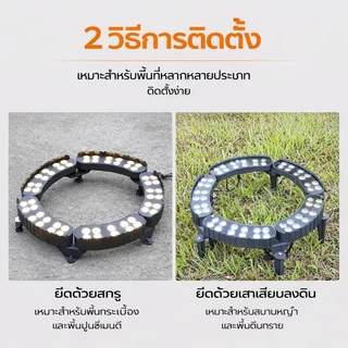 กลางแจ้งกันน้ำไฟ LED ต้นไม้ ไฟสปอร์ตไลท์แบบวงแหวน มีแสงสีขาว, แสงสีเหลือง, แสงที่มีสีสัน RGB เหมาะสำหรับสวนสาธารณะ สวน