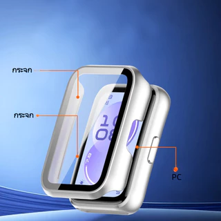 เคสสําหรับ Huawei Band11 แฟชั่น แข็ง PC กรอบ กันชน เคส huwei band 11 กระจกนิรภัย ป้องกันรอยขีดข่วน ป้องกันหน้าจอ