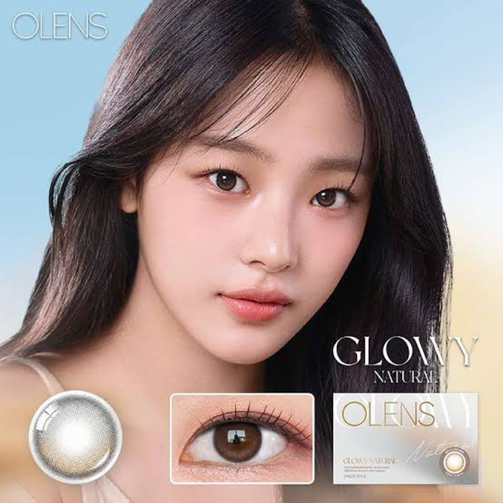 Olens Glowy Natural Mocha Brown, Shinetouch milky choco เลนส์รายวัน แยกขาย🩷