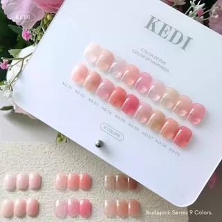 KEDI Nude Pink Series perfect gel polish 15ml สีเจลคุณภาพ โทนสีไซรัปสุขภาพดี