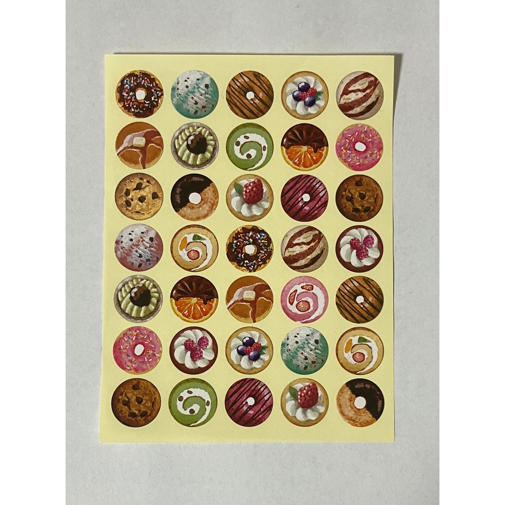 Assorted Sweet Treats Decorative Sticker Sheet
