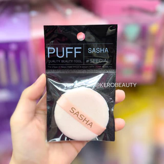 SASHA mini cushion puff พัฟแป้งฝุ่น รองพื้น คอนซีลเลอร์ ฟองน้ำแน่น เนื้อละเอียด สัมผัสนุ่ม