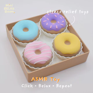 ของเล่นคลายเครียด ASMR โดนัทสุดน่ารัก กดเพลิน 4 สี ASMR Toy ของขวัญยอดฮิต
