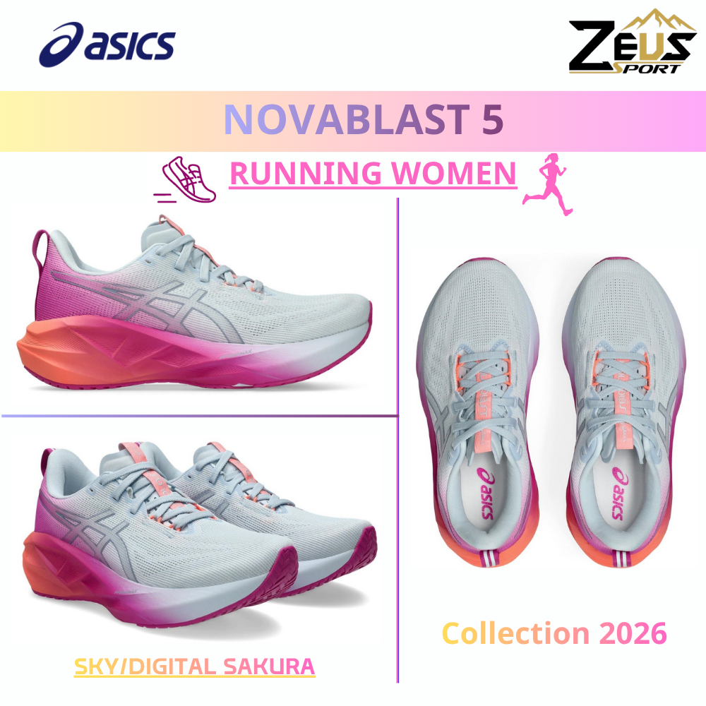 ASICS NOVABLAST 5 รองเท้าวิ่งผู้หญิง [RUNNING WOMEN] Daily Runner “นุ่ม เด้ง และตอบสนองดี” มากยิ่งขึ้น Easy Run