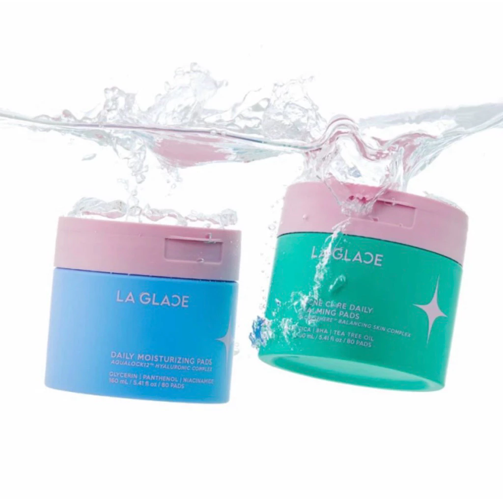🔥จัดส่งเร็ว🔥ลากลาส LA GLACE Toner Pads 80 แผ่น Acne & Moist เติมความชุ่มชื้นล้ำลึก ดูแลผิวอย่างอ่อนโยน thumbnail 3