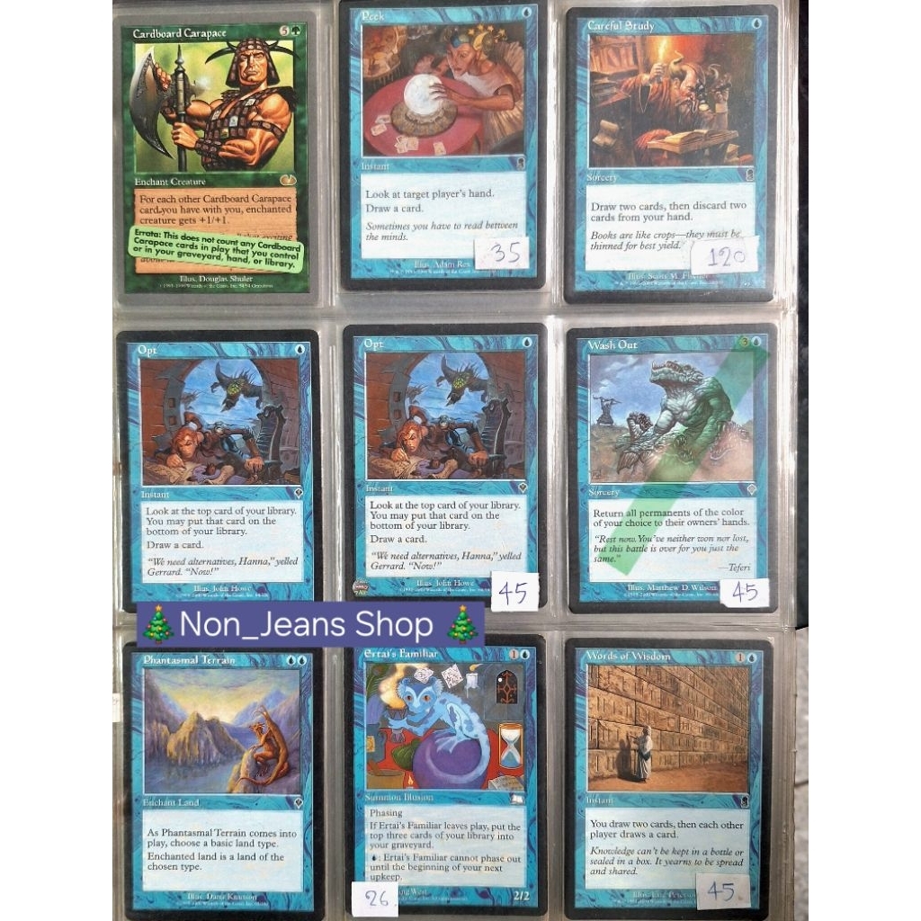 เกมการ์ด Magic: The Gathering BLUE Cards รวมชุด
