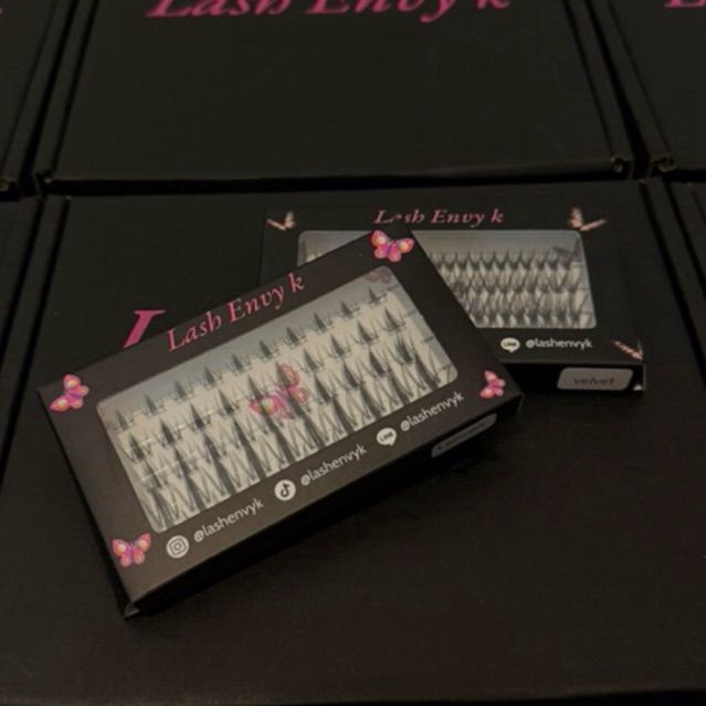 ขนตากล่องเล็ก Cluster lashes by lashenvyk