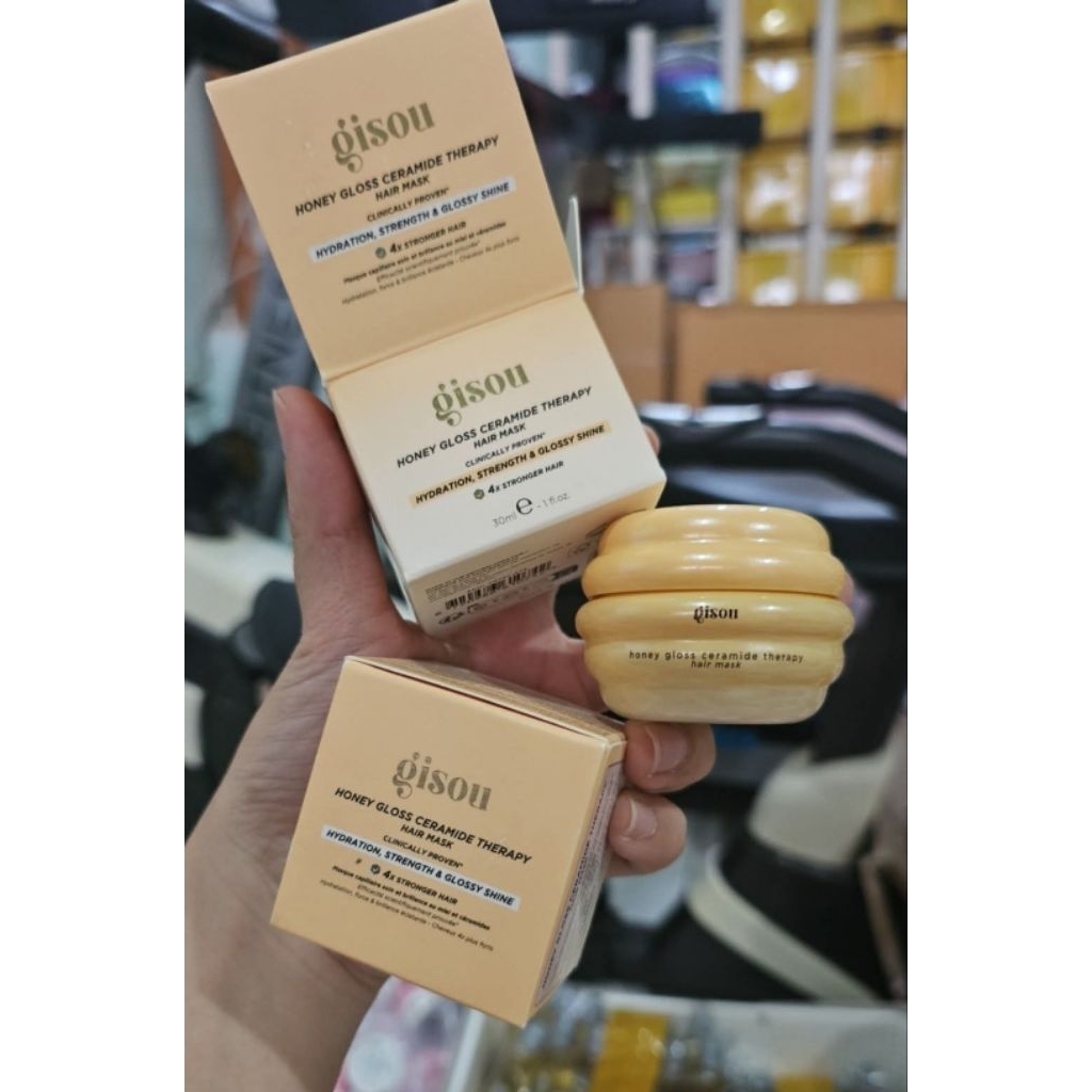 Gisou Mini Honey Gloss Ceramide Therapy Hydrating Hair Mask 30 ml