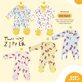 [Babylovett] Breakfast - Two-Way Zipper ชุดนอนคลุมเท้า