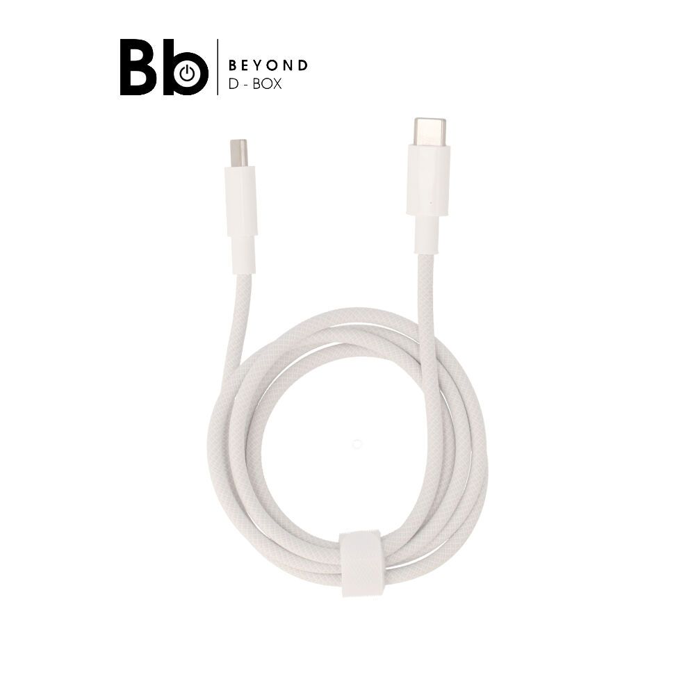 สายชาร์จ QPLUS USB-C to USB-C Cable 60W 1M. White (T4) by BB Beyond D-Box