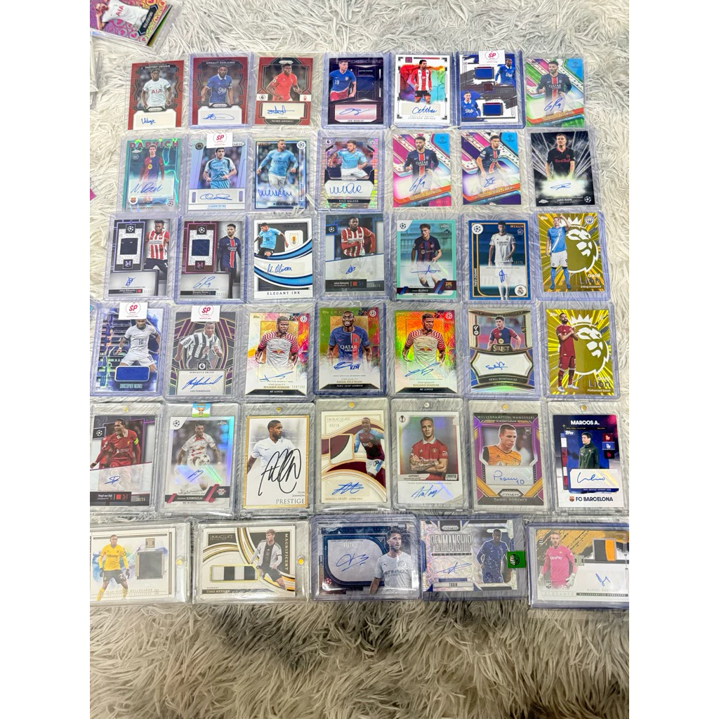 กล่องสุ่มการ์ดฟุตบอล การัน,ลายเซ็น,หรือชิ้นส่วน 100% ทุกกล่อง Panini , Topps thumbnail 3