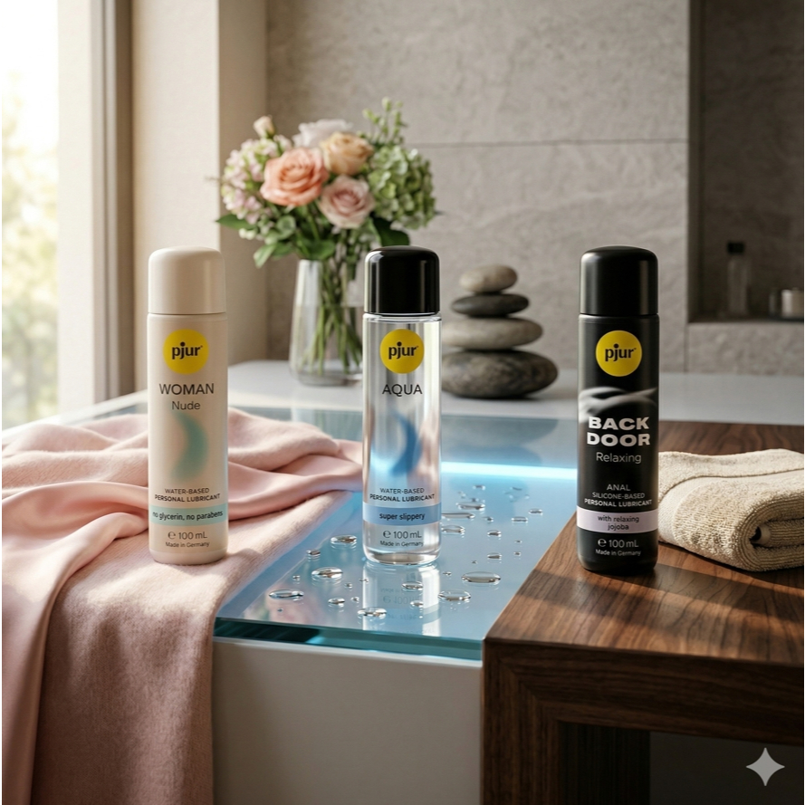 pjur Nude เจลหล่อลื่น No Glycerin  (Aqua / Backdoor / original) สูตรน้ำ Water-Based Lubricant