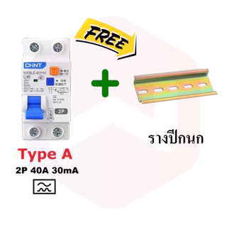 CHINT RCCB Type B NL210 เบรกเกอร์กันดูด รถEV Breaker RCD Type A EV Charger ตัดกระแสไฟรั่วลงดิน