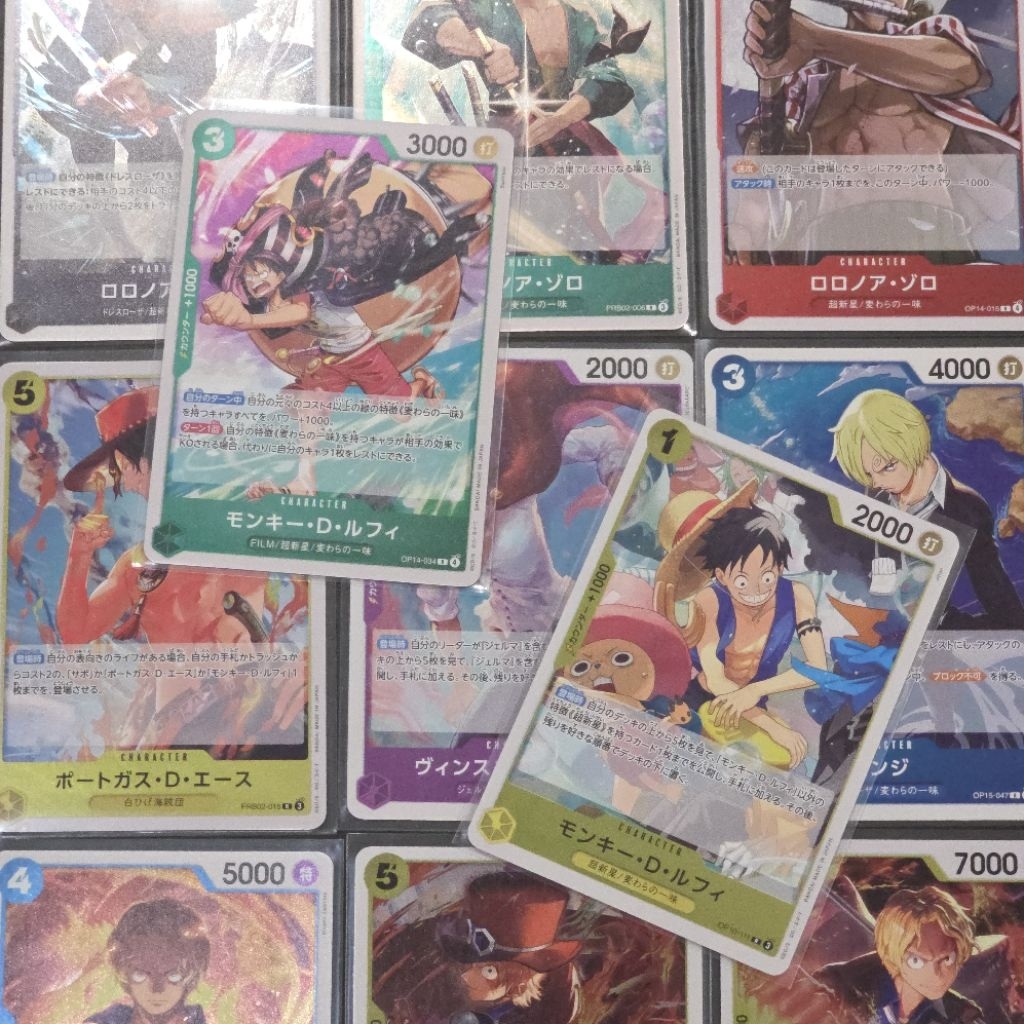 การ์ด One​ Piece​ ใบ R foil ตัวละครชาย (ของแท้)