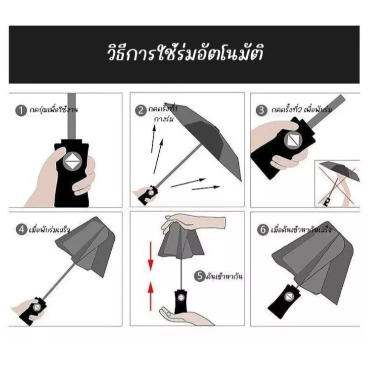 ร่มกันแดด กันUV 100% ร่มพับได้ น้ำหนักเบา พกง่าย ผ้าป้องกันแดด UV50+ ใช้ได้ทั้งแดดและฝน ฮิตสุดๆ ในไทย รูปที่ 7