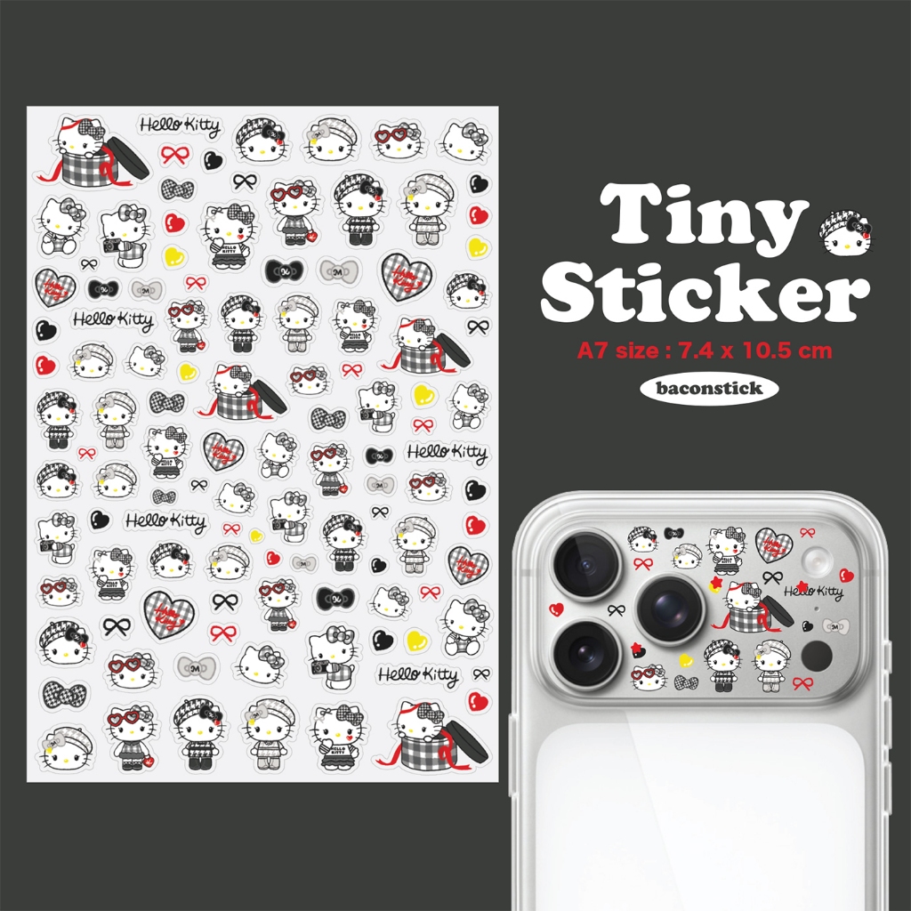 Kitty Scott Tiny Sticker A7 สติ๊กเกอร์ติดขอบกล้อง iphone