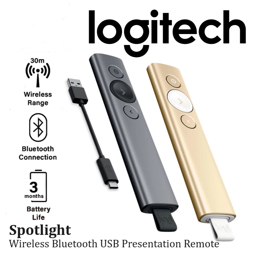 Logitech Spotlight Wireless Presenter Spotlight Presentation Remote Pointer