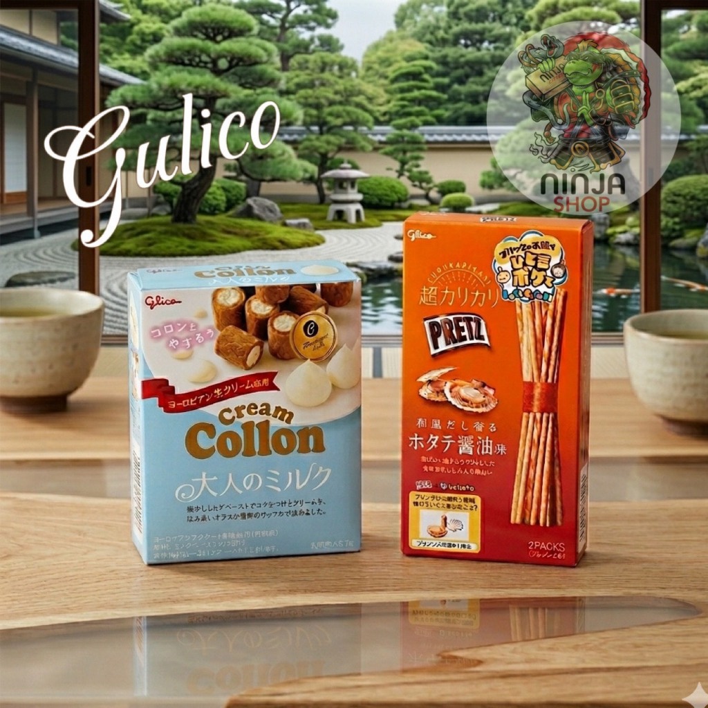 Glico Cream Collon 48 กรัม กูลิโกะ และ เพรทซ์รสหอยเชลล์