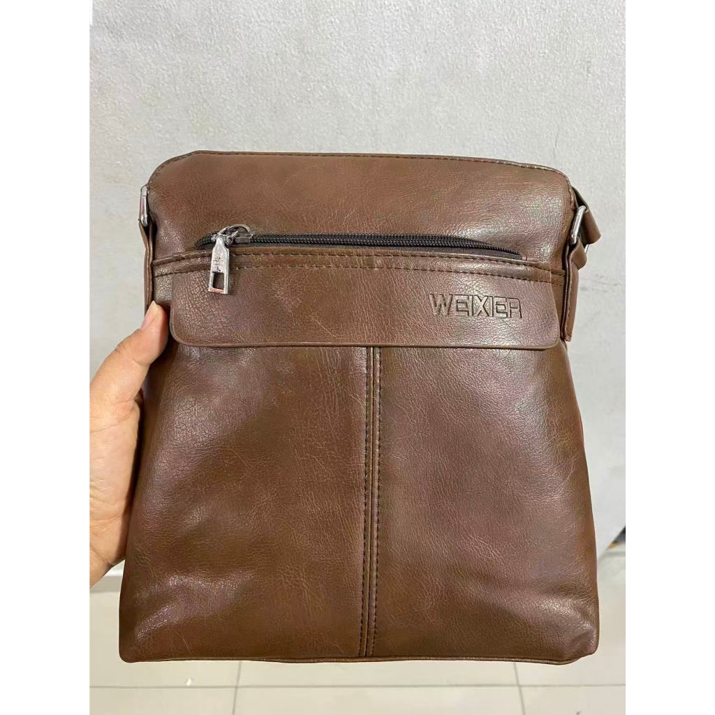 พร้อมส่งกระเป๋าสะพายข้างสะพายไหล่ผู้ชาย WEIXIER 18071(ตำหนิ)