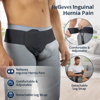 เข็มขัดป้องกันไส้เลื่อน Hernia Belt รุ่นใหม่ เข็มขัดป้องกันไส้เลื่อนสำหรับผู้ใหญ่ ใช้ได้ทั้งชายและหญิง