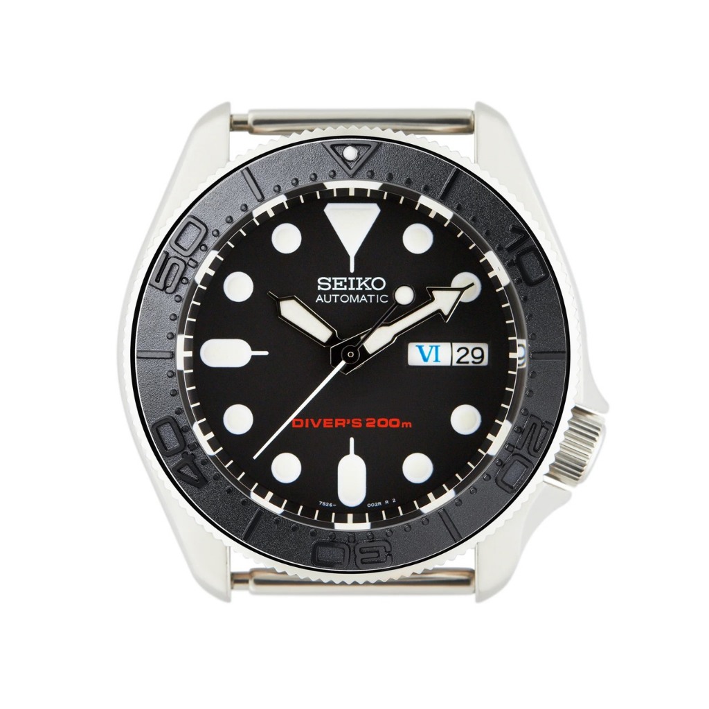 SKX007/SRPD Steel Bezel Insert: SMP style Black