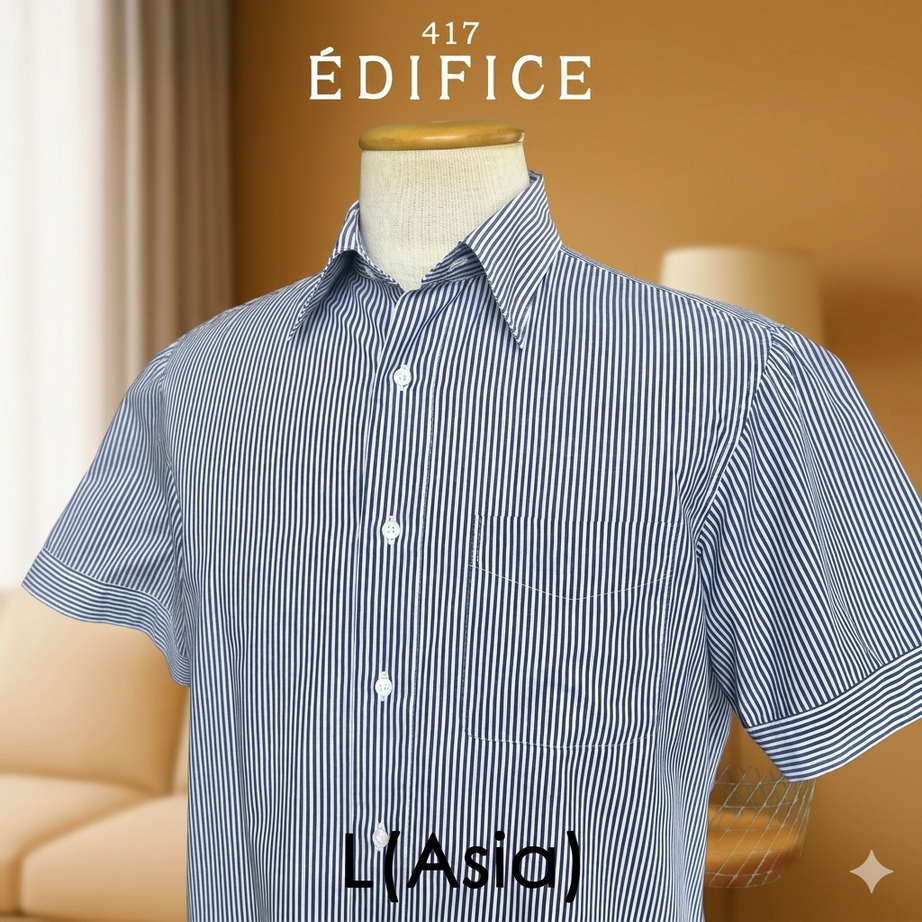 417 Edifice - Vintage Stripe - L (Asia) - เสื้อมือสอง