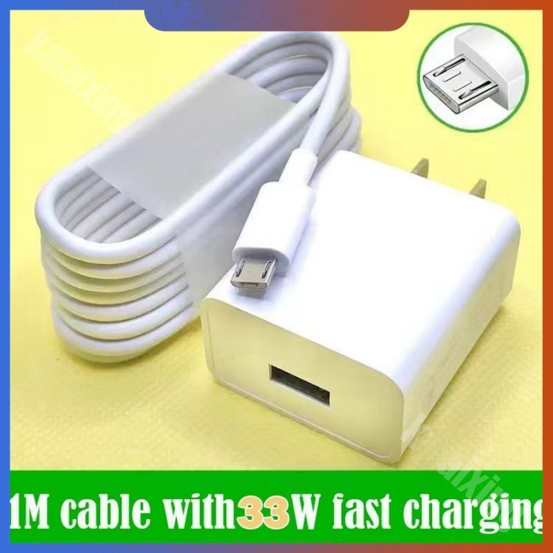 สำหรับชาร์จเร็ว Realme รุ่น C20 C21 C21Y C25Y C3 C31 C33 C30 C30S พร้อมสาย Micro Data Cable รุ่น C11 C12 C15 C11 2021/20