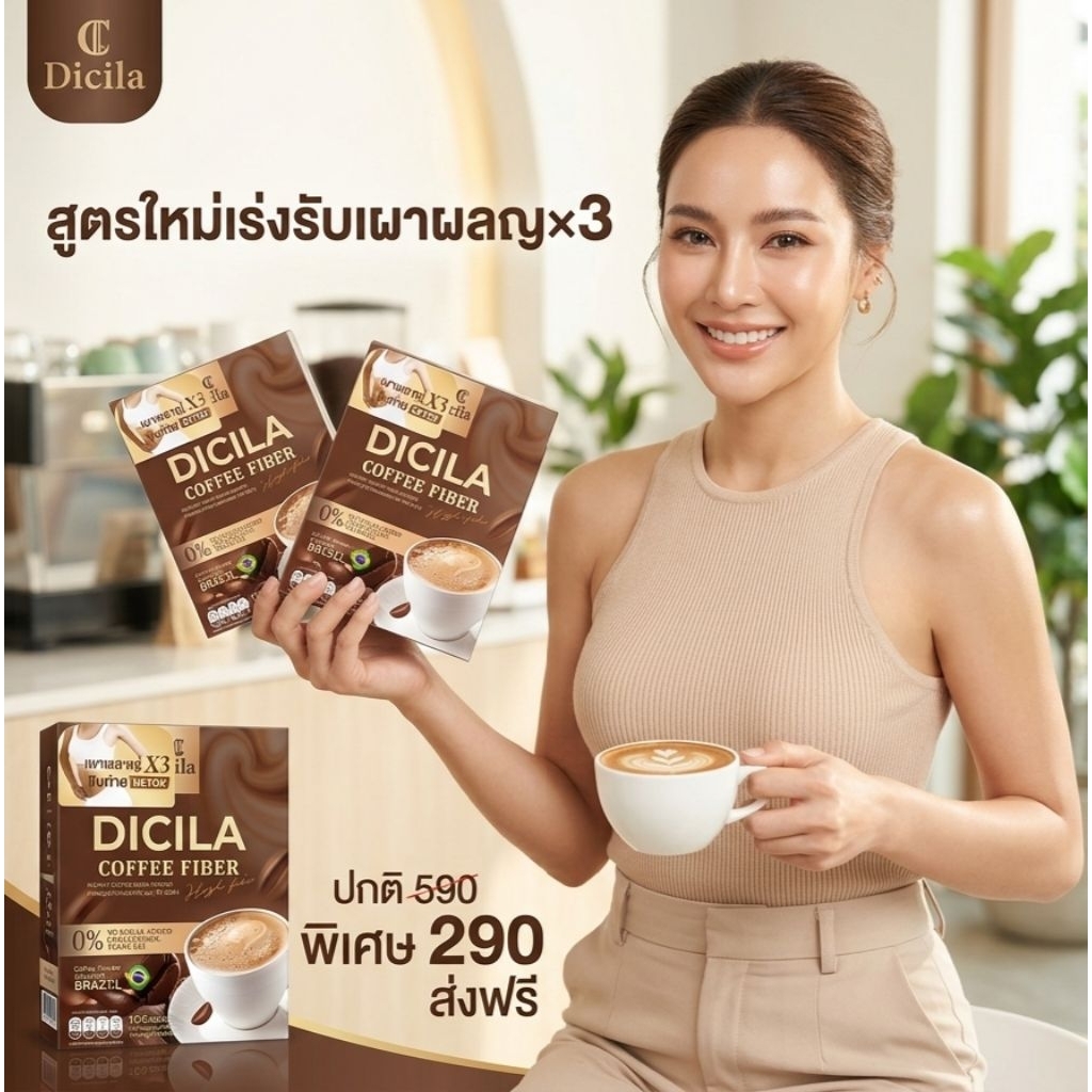 กาแฟDcสุตรพรีเมี่ยม×3 เร่งเผาผลาน
