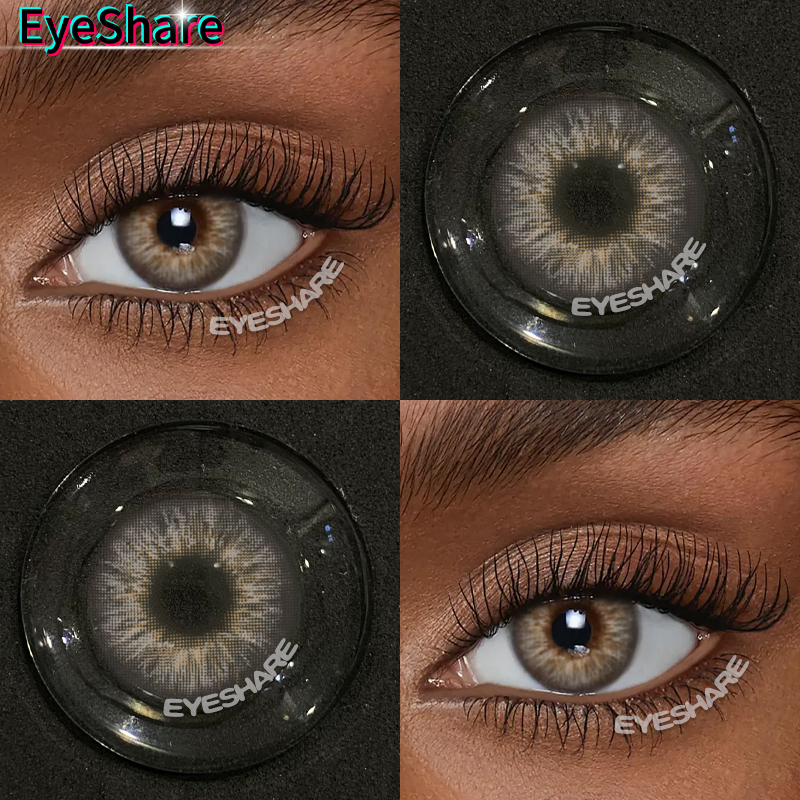 (COD)OMG-100°-600° คอนแทคเลนส์สายตาสั้นสีเทา 1 คู่ 14.0 มม.เลนส์มินิน่ารัก สำหรับหนึ่งปี คอนแทคเลนส์สีจัดส่งฟรี