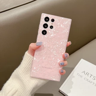 ลวดลายเปลือกหอยมุกเหลือบสี เคสโทรศัพท์ Samsung S26 S25 S24 FE S23 S22 Ultra A73 A57 A56 A55 A54 A53 A35 A17 A16 A15 A14