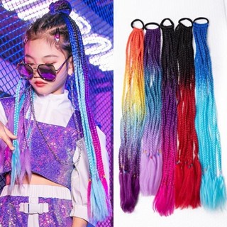 วิกผมเปียสี ยางรัดผมเปียไหมถัก ไหมถักเปีย ผมเปียสำเร็จรูป ยา…