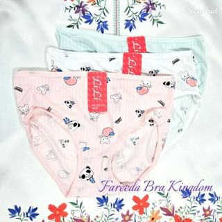 Lili กางเกงในเอวกลาง ผ้าคอตตอนนิ่มเนื้อลูกฟูก รหัส 89170