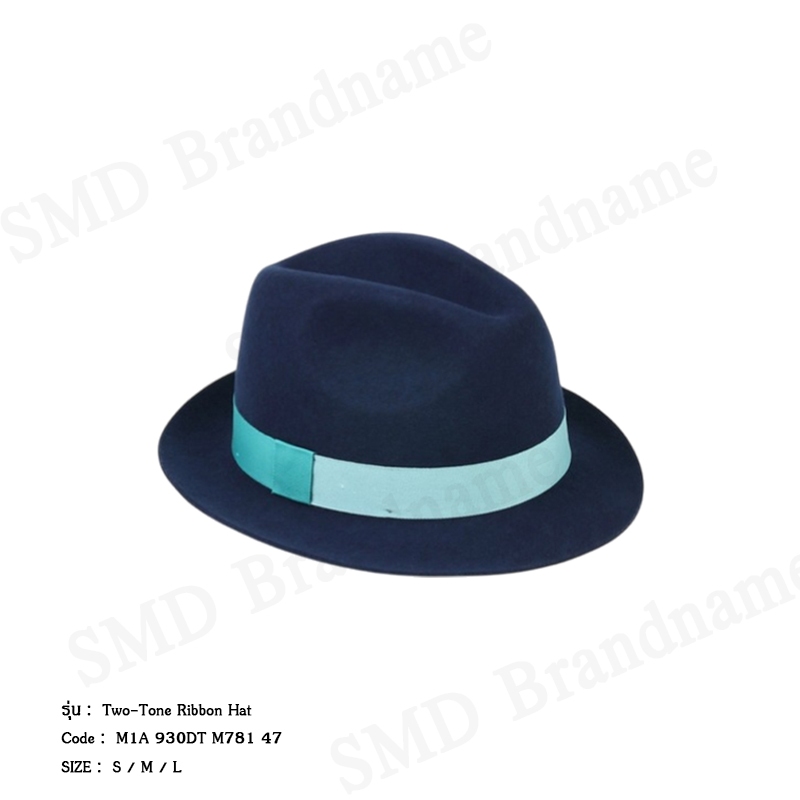 Paul Smith หมวกฟีดอรา รุ่น Two-Tone Ribbon Hat Code: M1A 930DT M781 47