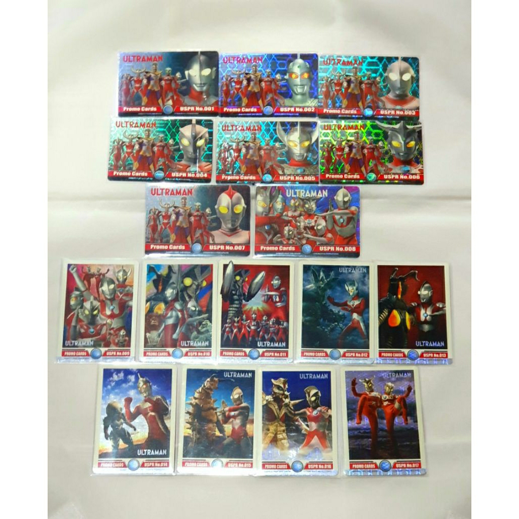 (ครบชุด การ์ด USPR) การ์ดโปรโม PC 01-17 การ์ดอุลตร้าแมน ULTRAMAN การ์ดโฮโลแกรม
