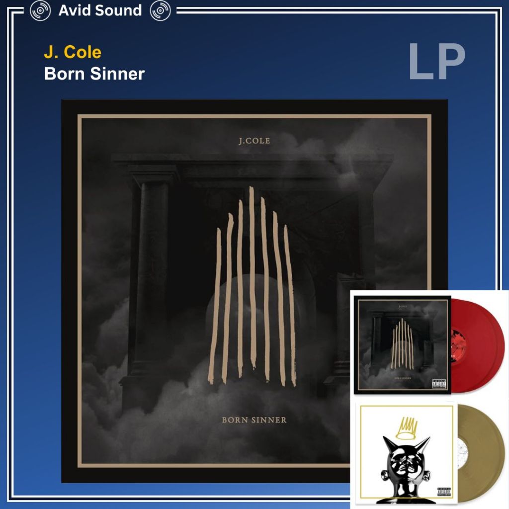 แผ่นเสียง J. Cole Born Sinner ใหม่ ซีล J. Cole Vinyl LP
